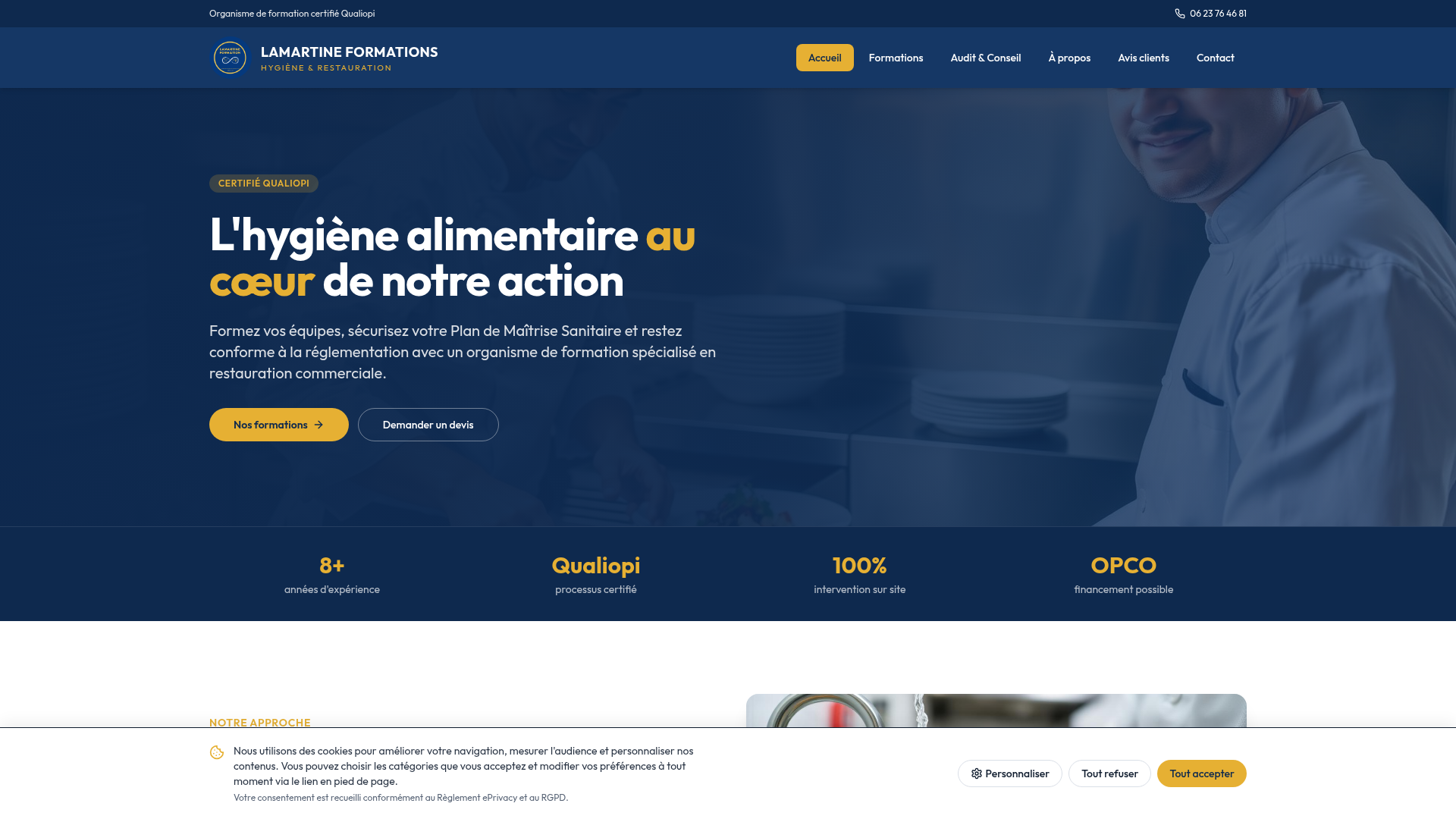 Capture du site Lamartine Formations